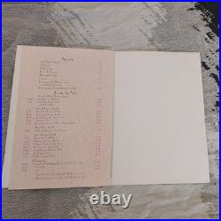 RARE SIGNED 3x Michelin Chef Paul Bocuse Vintage Walt Disney World Menu 1985