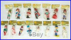RARE Vintage 1964 Walt Disney It's a Small World Pixie Doll Lot of 15 (sealed)