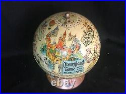 RARE Vintage Walt Disney Rand McNally Disneyland Game A World in Itself Globe