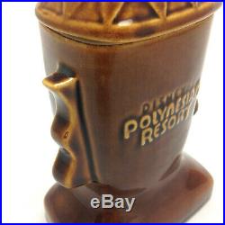 RARE Vintage Walt Disney World Polynesian Resort Tiki Hawaiian Mug Cup with Lid