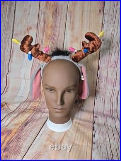 RARE Walt Disney World Christmas Winnie The Pooh 2000 Eeyore Ear Headband VTG