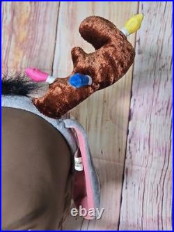 RARE Walt Disney World Christmas Winnie The Pooh 2000 Eeyore Ear Headband VTG