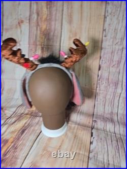 RARE Walt Disney World Christmas Winnie The Pooh 2000 Eeyore Ear Headband VTG