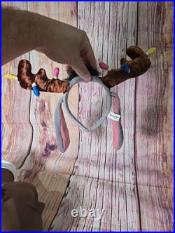 RARE Walt Disney World Christmas Winnie The Pooh 2000 Eeyore Ear Headband VTG