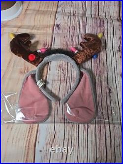 RARE Walt Disney World Christmas Winnie The Pooh 2000 Eeyore Ear Headband VTG