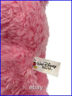 RARE Walt Disney World Parks Pink Hidden Mickey 17 Pre-Duffy Bear Stuffed Plush