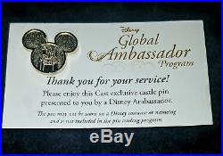 RareWalt Disney World Cast Member Award Global Ambassador Program Castle Pin
