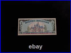 Rare 1989 Vintage Disney World Dollar $1 Bill Note Mickey Mouse Collectable