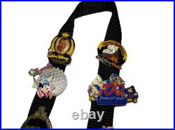 Rare 2002 Walt Disney World (11) Trading Pins On Lanyard Discontinued