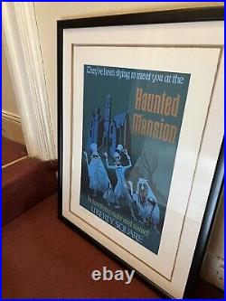 Rare Marc Davis Signed Walt Disney World Haunted Mansion Giclee lithograph