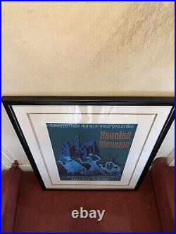 Rare Marc Davis Signed Walt Disney World Haunted Mansion Giclee lithograph