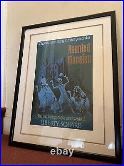 Rare Marc Davis Signed Walt Disney World Haunted Mansion Giclee lithograph