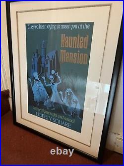 Rare Marc Davis Signed Walt Disney World Haunted Mansion Giclee lithograph