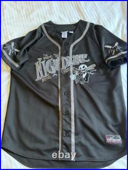 Rare Nightmare Before Christmas Walt Disney World Vintage Baseball Jersey Size L