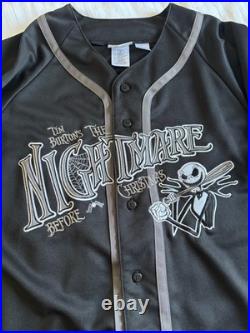 Rare Nightmare Before Christmas Walt Disney World Vintage Baseball Jersey Size L