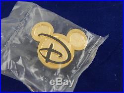 Rare Walt Disney World Cast Member Bronze Award Mickey Icon D Lapel Pin