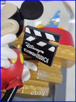 Rare Walt Disney World Mickey Mouse 4 Park Snow Globe and Music Box Figurine