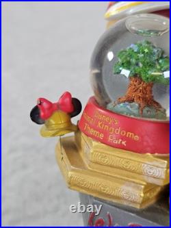Rare Walt Disney World Mickey Mouse 4 Park Snow Globe and Music Box Figurine