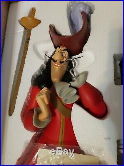 Rare Walt Disney World Peter Pan's 28 Captain Hook Big Fig FIGURE NEW w BOX COA