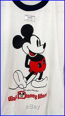Ringer T-shirt Walt Disney World Mickey Mouse Tropix Togs Adult Medium New Tag