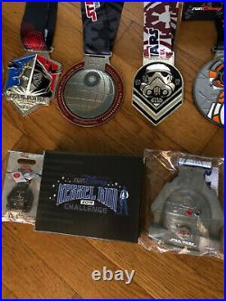Run Disney Star Wars Race Medals Set of 7 Disney World Dark Side Rival Run