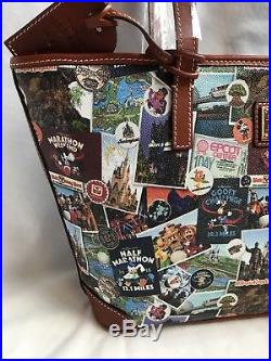 Run Walt Disney World 2018 Marathon Dooney & And Bourke Shopper Tote Bag Purse 3