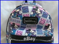 Run Walt Disney World Parks 2018 Marathon 25th Anniversary Mini Backpack Bag 1