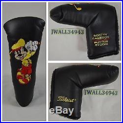 SCOTTY CAMERON Walt Disney World Mickey Mouse Putter HeadCover Head Cover New