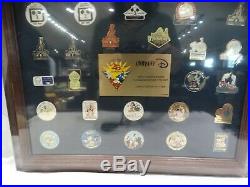 SEALED Company D Walt Disney World 25th Anniversary Commemorative Pin Set Frame