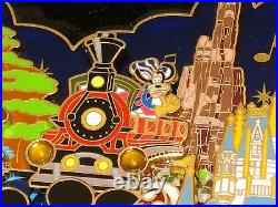 SUPER JUMBO LE Disney Pin Splash Mountain Mickey Haunted Mansion Pirates Train++