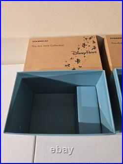 Set (4) Disney World 1st Edition You Are Here Starbucks Mugs 14oz New In Box