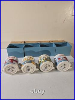 Set (4) Disney World 1st Edition You Are Here Starbucks Mugs 14oz New In Box