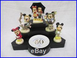 Set Goebel M I Hummel Walt Disney World Minnie Mickey 50 Years of Disney Magic