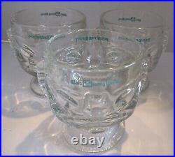 Set of 3 Walt Disney World Polynesian Resort Souvenir Glass Tiki Mug 14 oz. 5 H