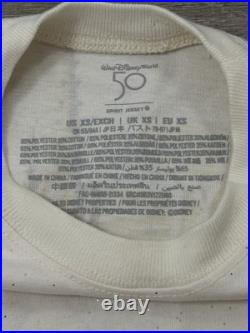 Spirit Jersey Walt Disney World 50th Anniversary Cream Long Sleeve Shirt XS