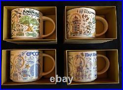 Starbucks Been There Series Walt Disney World 50th Anniversary Mug Set x 4 Mugs