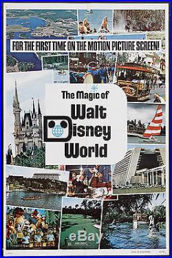 THE MAGIC OF WALT DISNEY WORLD original 1972 one sheet movie poster 27X41