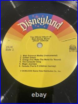 The Official Album Of Walt Disney World EPCOT CENTER (1983) LP Disneyland 2519