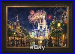 Thomas Kinkade Main Street USA 24 x 36 LE S/N Canvas Framed Walt Disney World