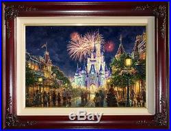 Thomas Kinkade Main Street USA, Walt Disney World 18x27 G/P Limited Canvas
