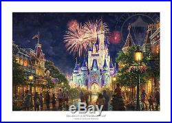 Thomas Kinkade Main Street USA Walt Disney World Resort 24 x 36 S/N LE Paper