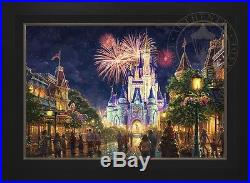 Thomas Kinkade Main Street, U. S. A. Walt Disney World 28x42 LE S/N Canvas Framed