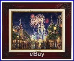 Thomas Kinkade Main Street, U. S. A. Walt Disney World Classic (Brandy Frame)