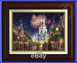 Thomas Kinkade Main Street, U. S. A. Walt Disney World Classic (Burl Frame)