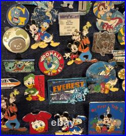 Trading Pins Lot Of 86 Walt Disney World Vintage Rare Plus 40 Year Lanyard