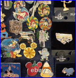Trading Pins Lot Of 86 Walt Disney World Vintage Rare Plus 40 Year Lanyard