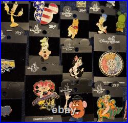 Trading Pins Lot Of 86 Walt Disney World Vintage Rare Plus 40 Year Lanyard