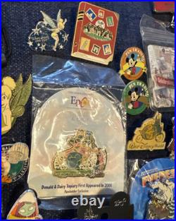Trading Pins Lot Of 86 Walt Disney World Vintage Rare Plus 40 Year Lanyard