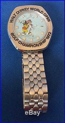 Ultra Rare 1972 Mickey Mouse Walt Disney 2nd World Open Golf Championship Watch