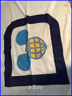 Ultra Rare Walt Disney World used flag globe logo park used